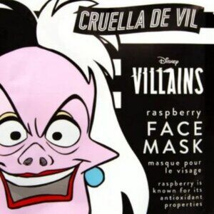 Cruella de Vil raspberry face mask